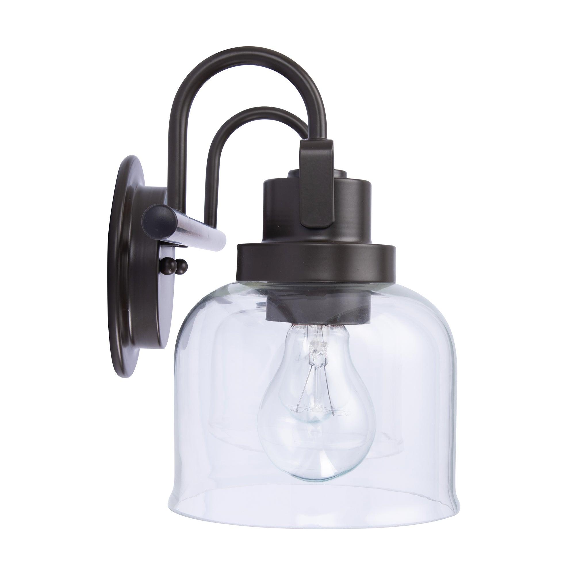 Brighton Dark Bronze 2-Light Dimmable Bathroom Vanity Light