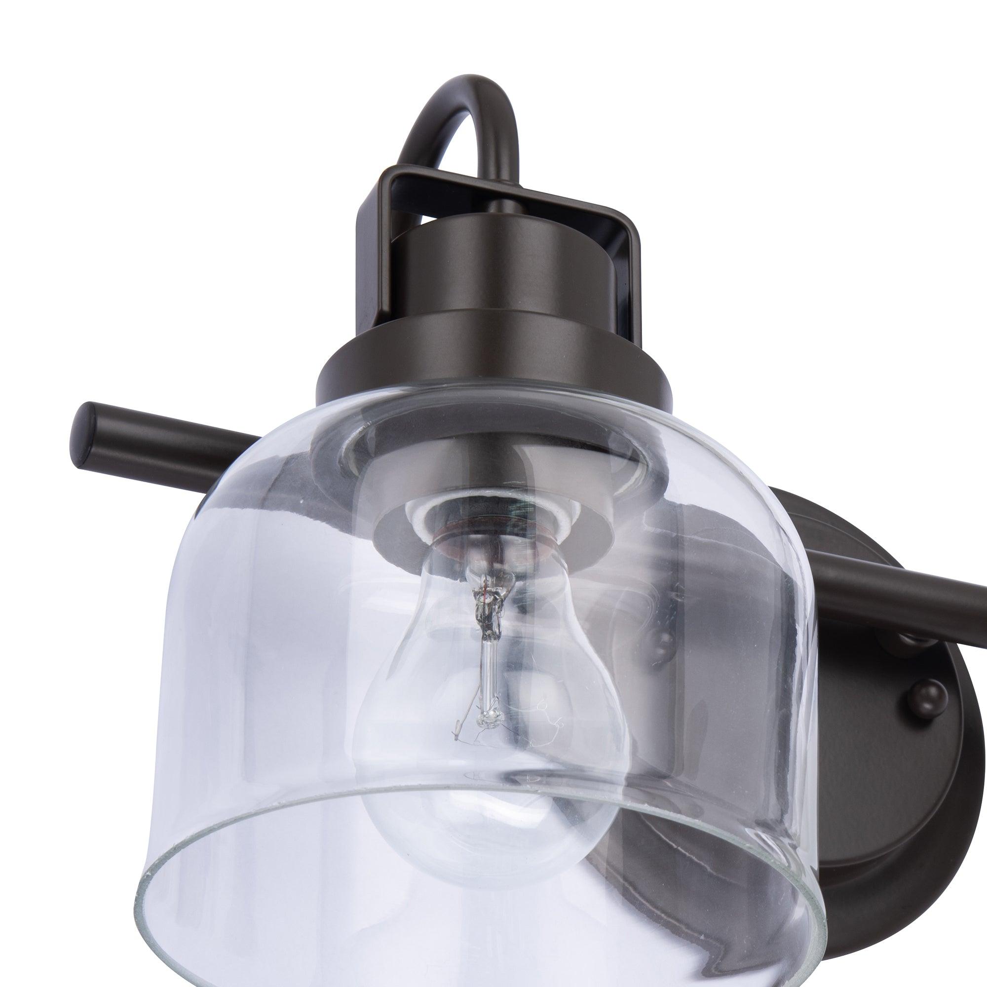 Brighton Dark Bronze 2-Light Dimmable Bathroom Vanity Light