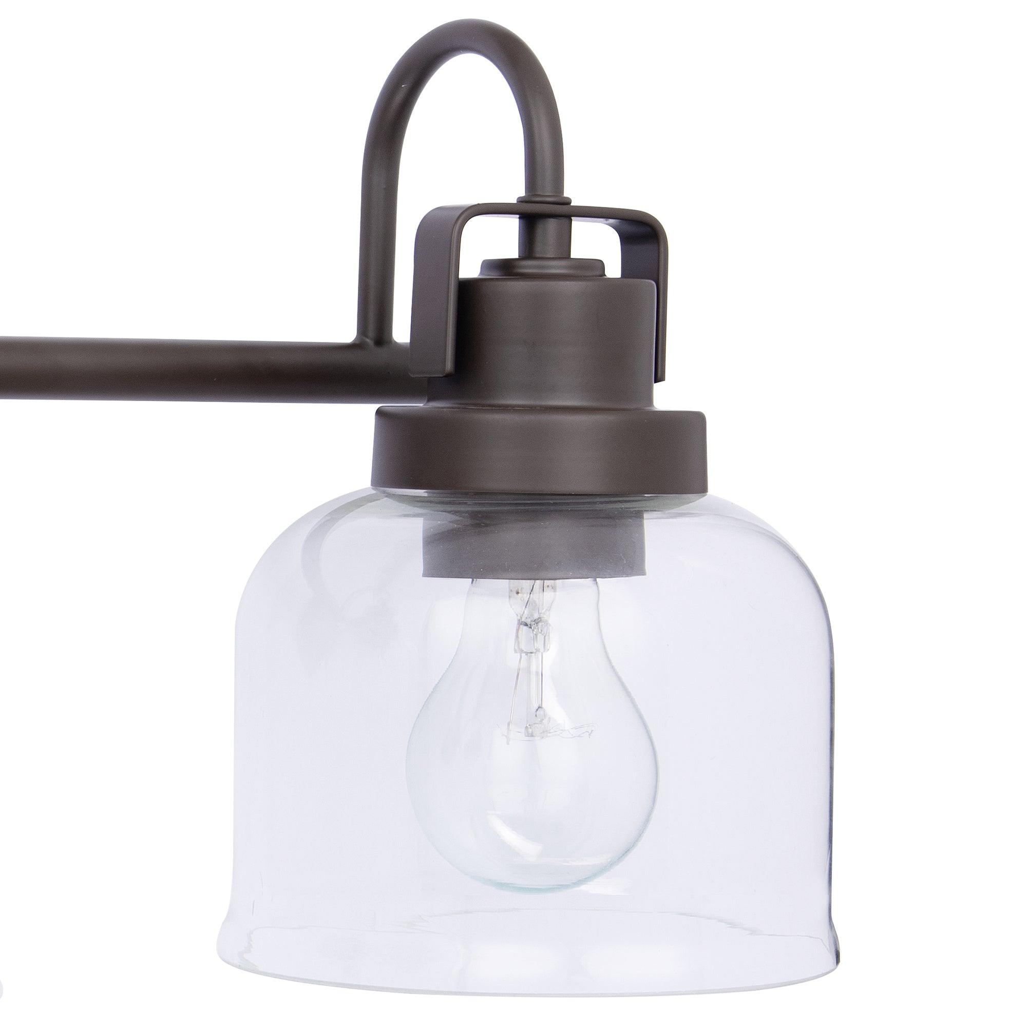 Brighton Dark Bronze 3-Light Dimmable Bathroom Vanity Light