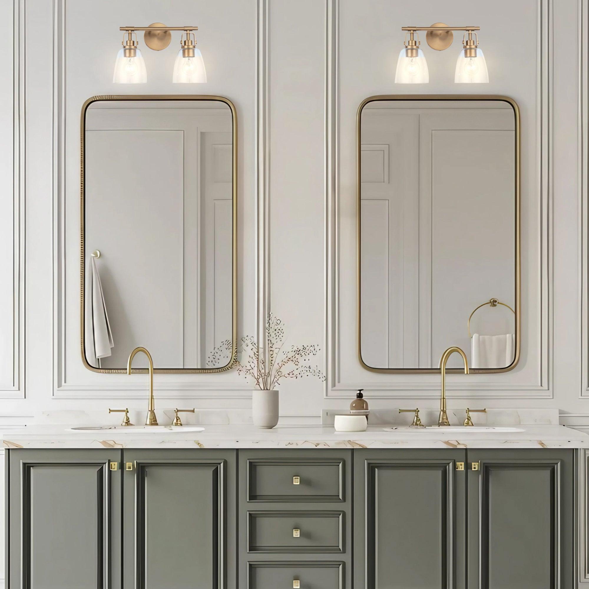 Modern Farmhouse Brilliance 2-Light Vanity Light