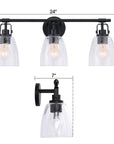Modern Farmhouse Brilliance 3-Light Vanity Light
