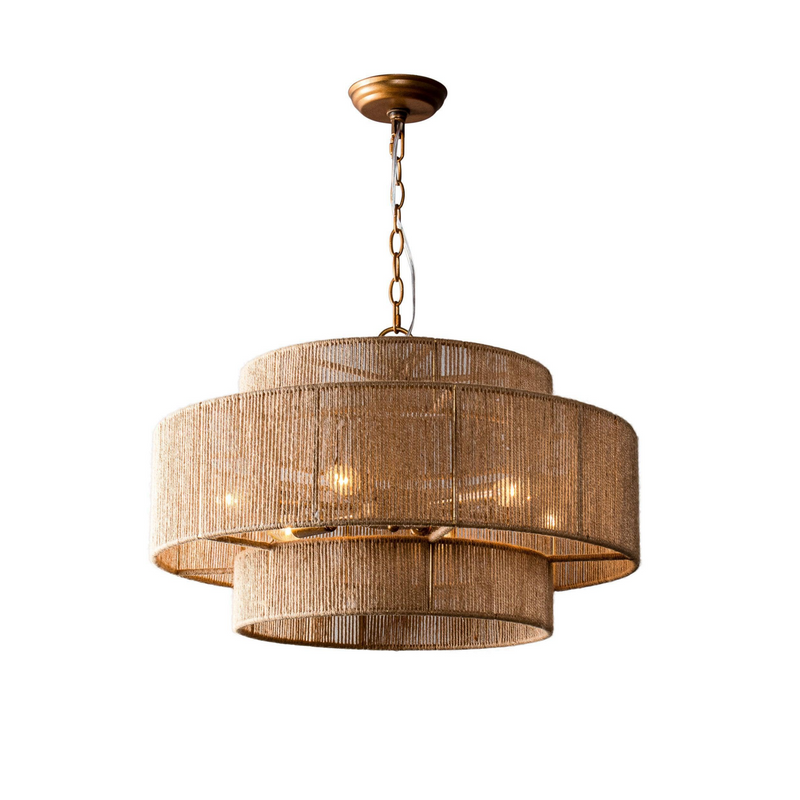 Bohemian 6-Light Drum Pendant Light