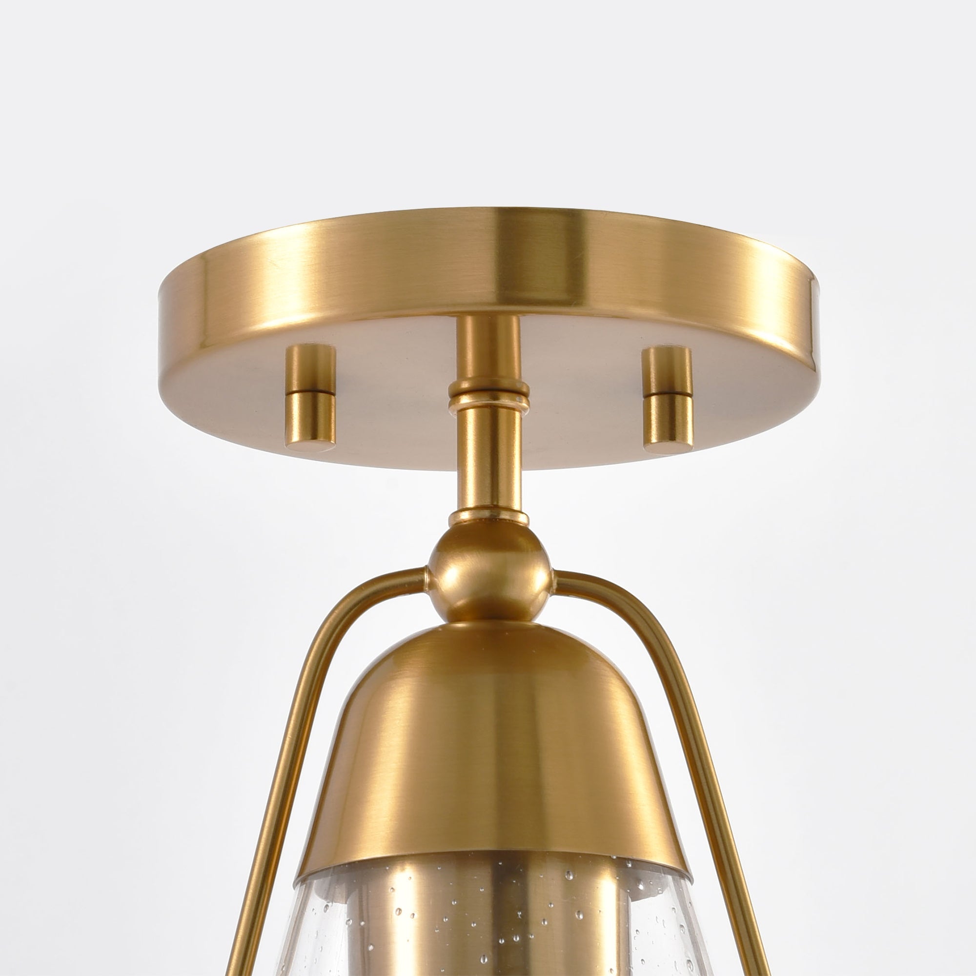 7 Inch Walker 1 Light Semi Flush Ceiling Light for Bedroom and Hallway