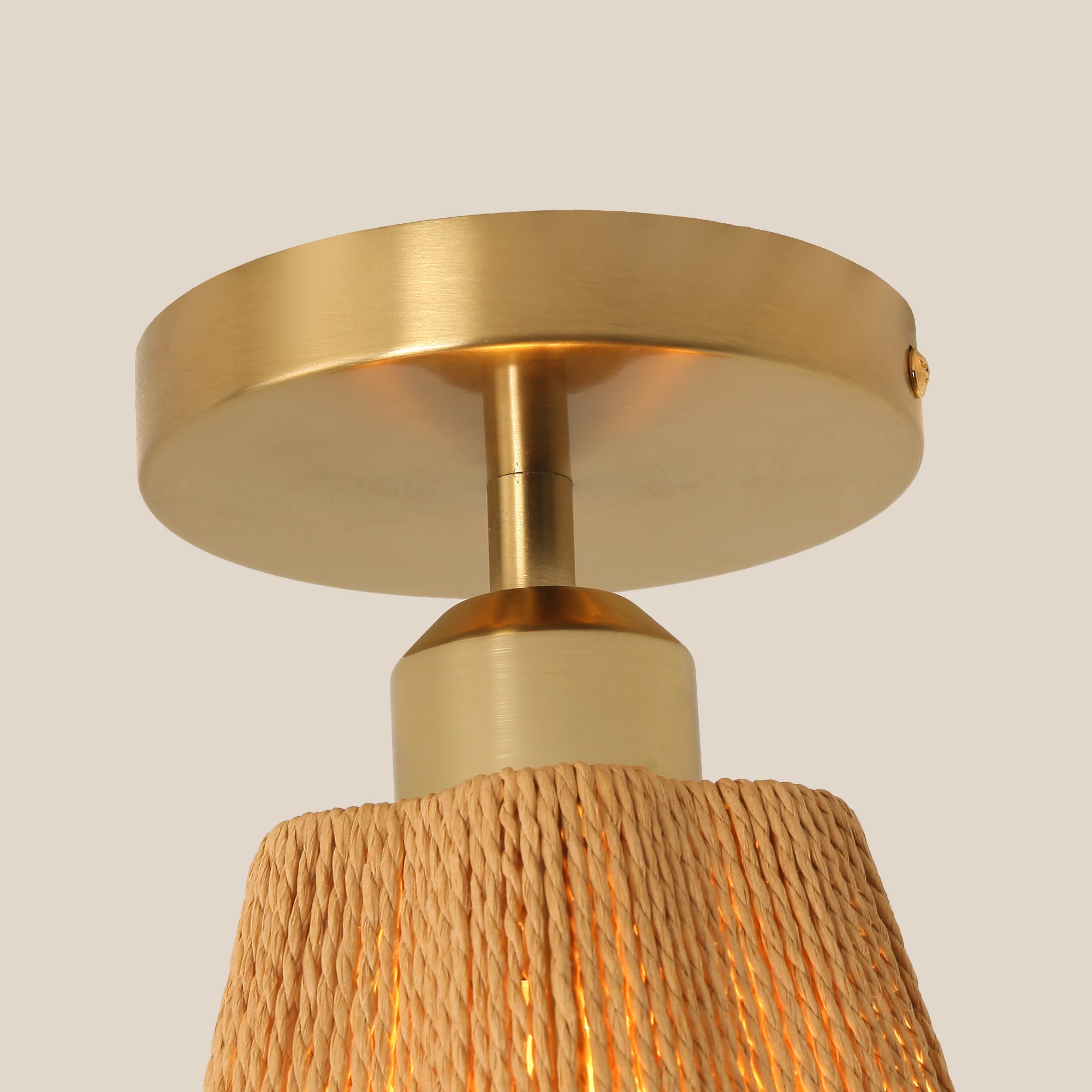 Yves 1 Light Semi Flush Mount Ceiling Light 7 Inch