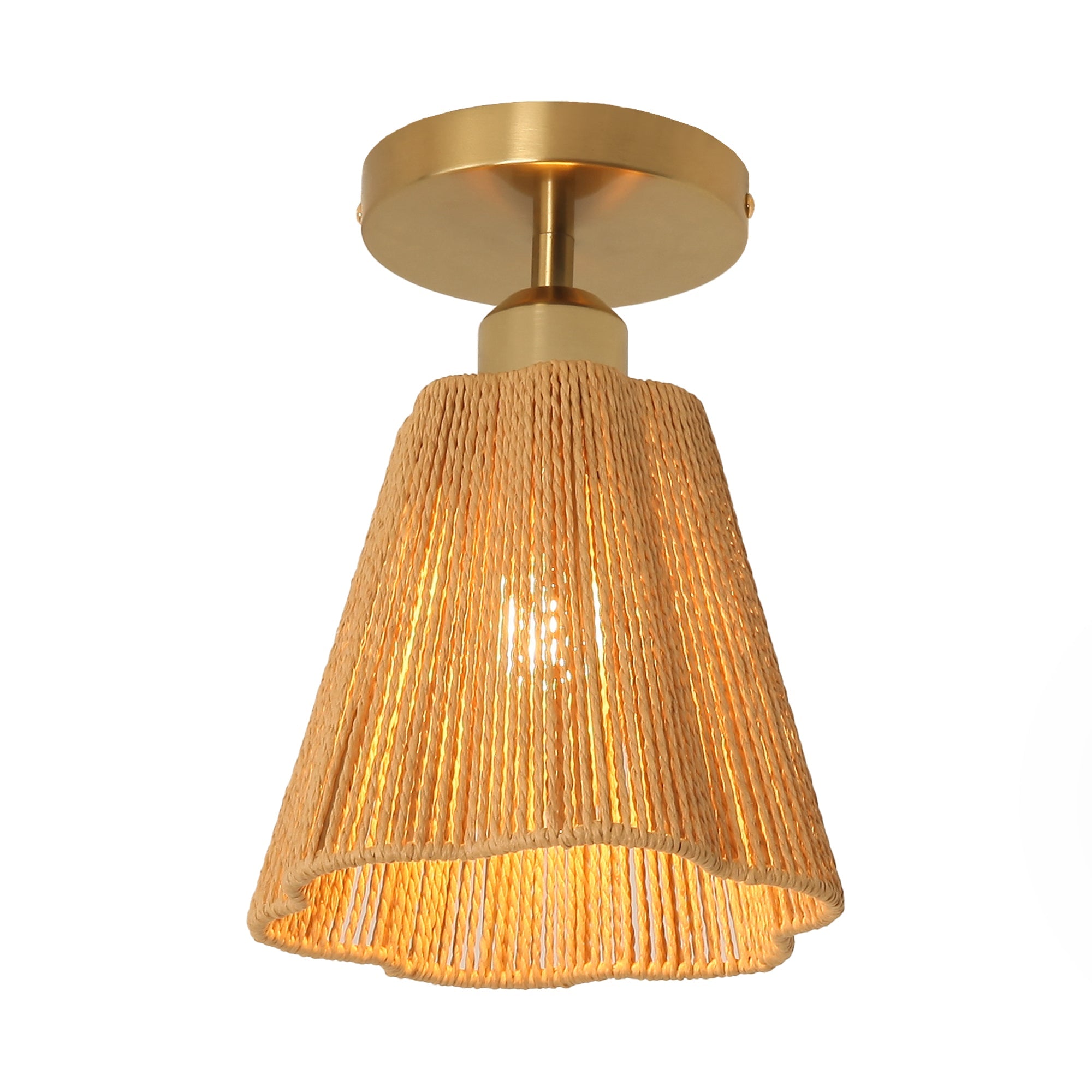 Yves 1 Light Semi Flush Mount Ceiling Light 7 Inch