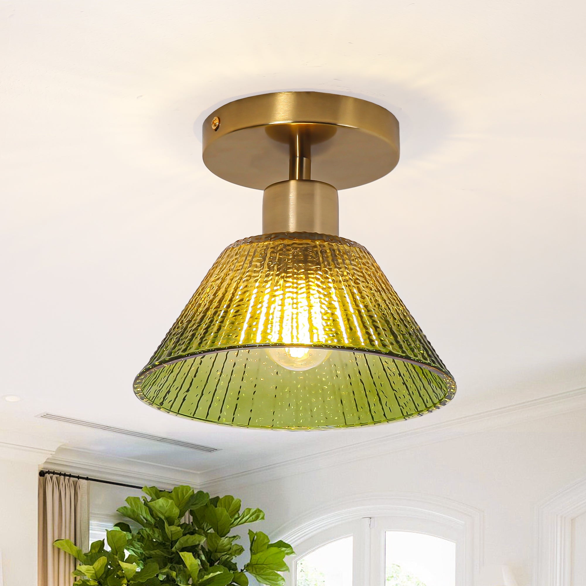 Paula 3.5 Inch 1 Light Semi Flush Mount Ceiling Light