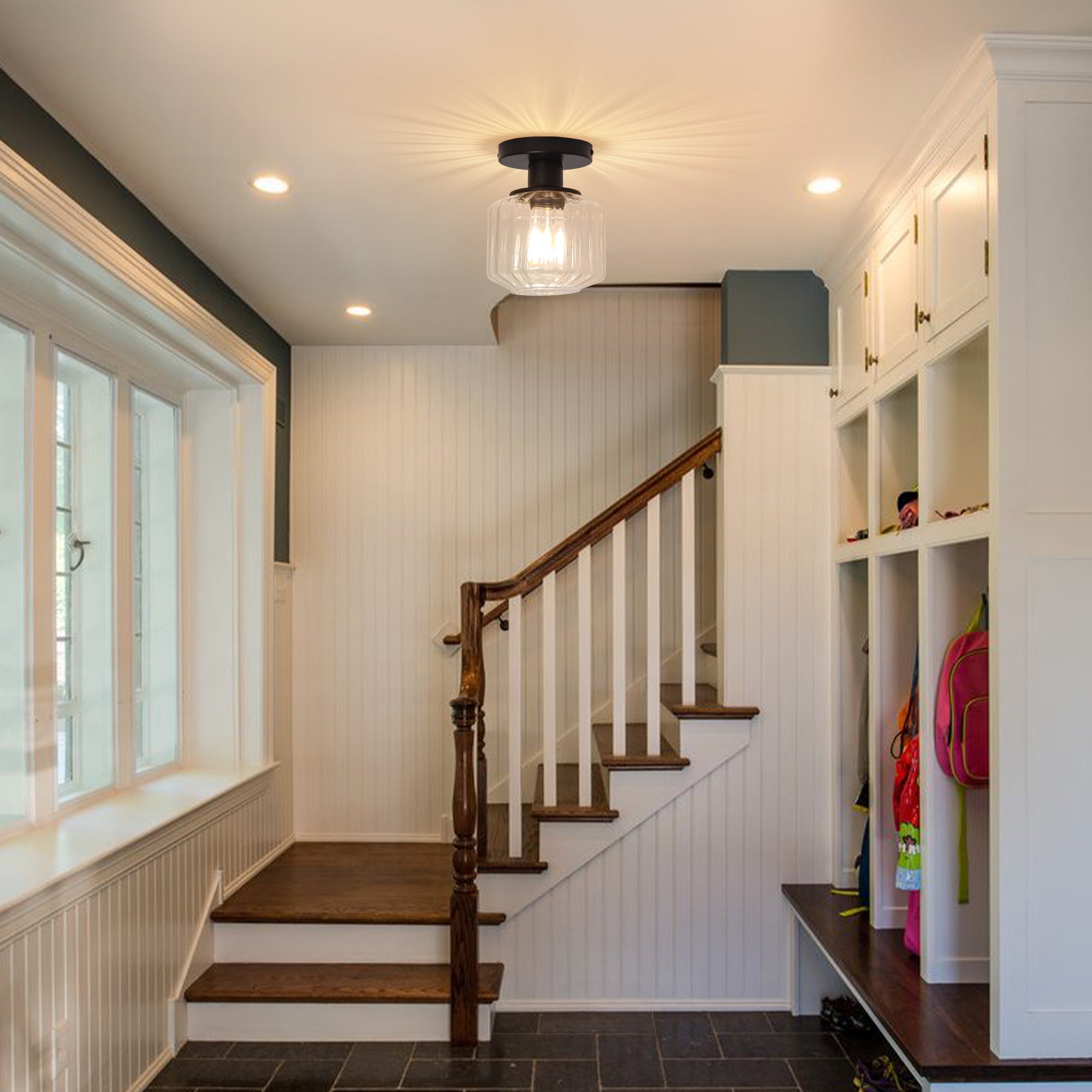 Marico 1 Light Semi Flush Mount Ceiling Light 6 Inch