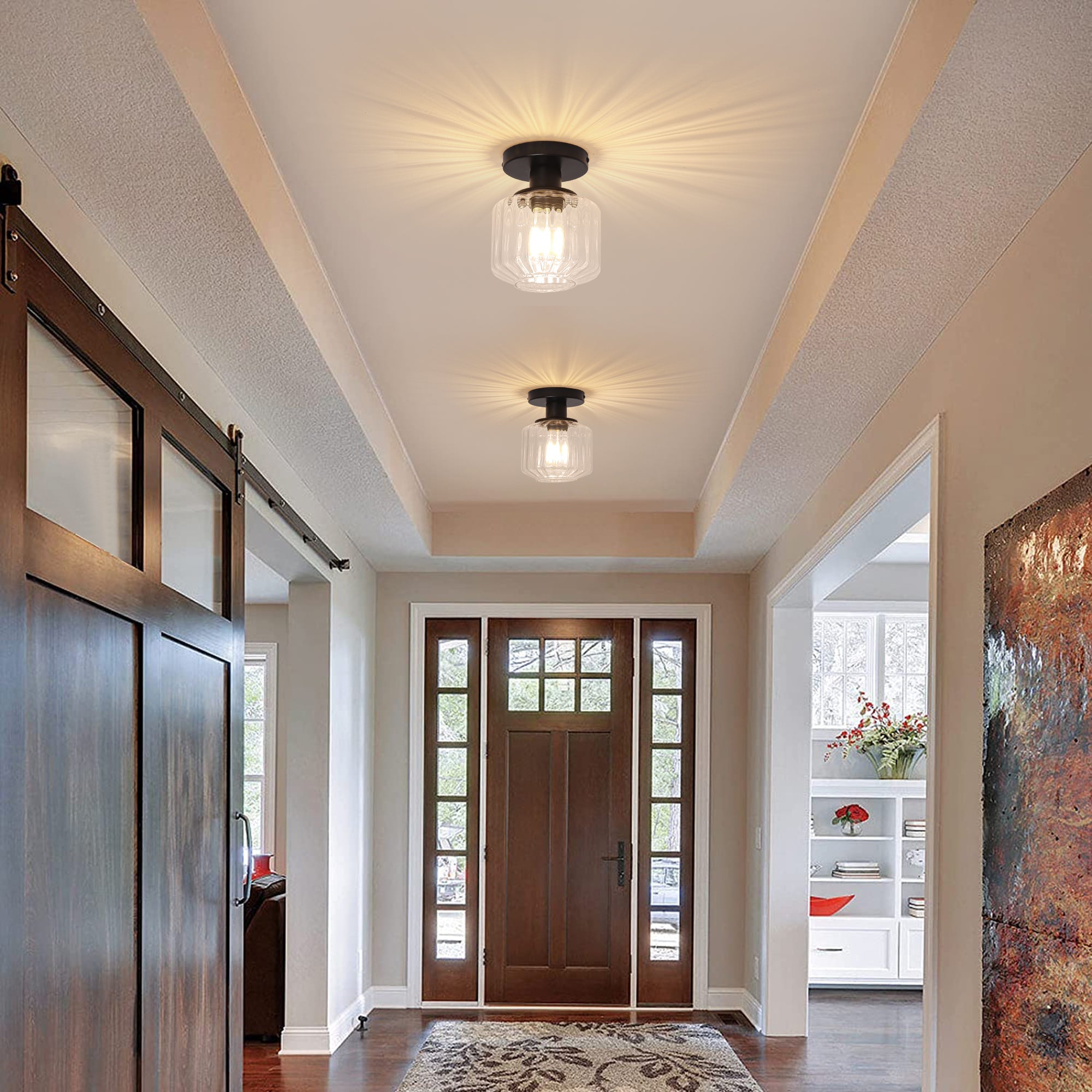 Marico 1 Light Semi Flush Mount Ceiling Light 6 Inch