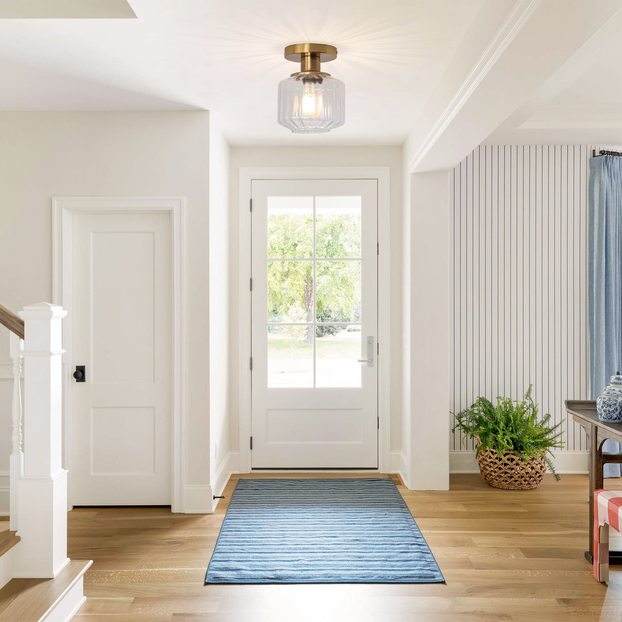 Marico 1 Light Semi Flush Mount Ceiling Light 6 Inch