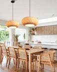 16" Yehudi Bohemian Bamboo Pendant Light