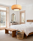 16" Yehudi Bohemian Bamboo Pendant Light