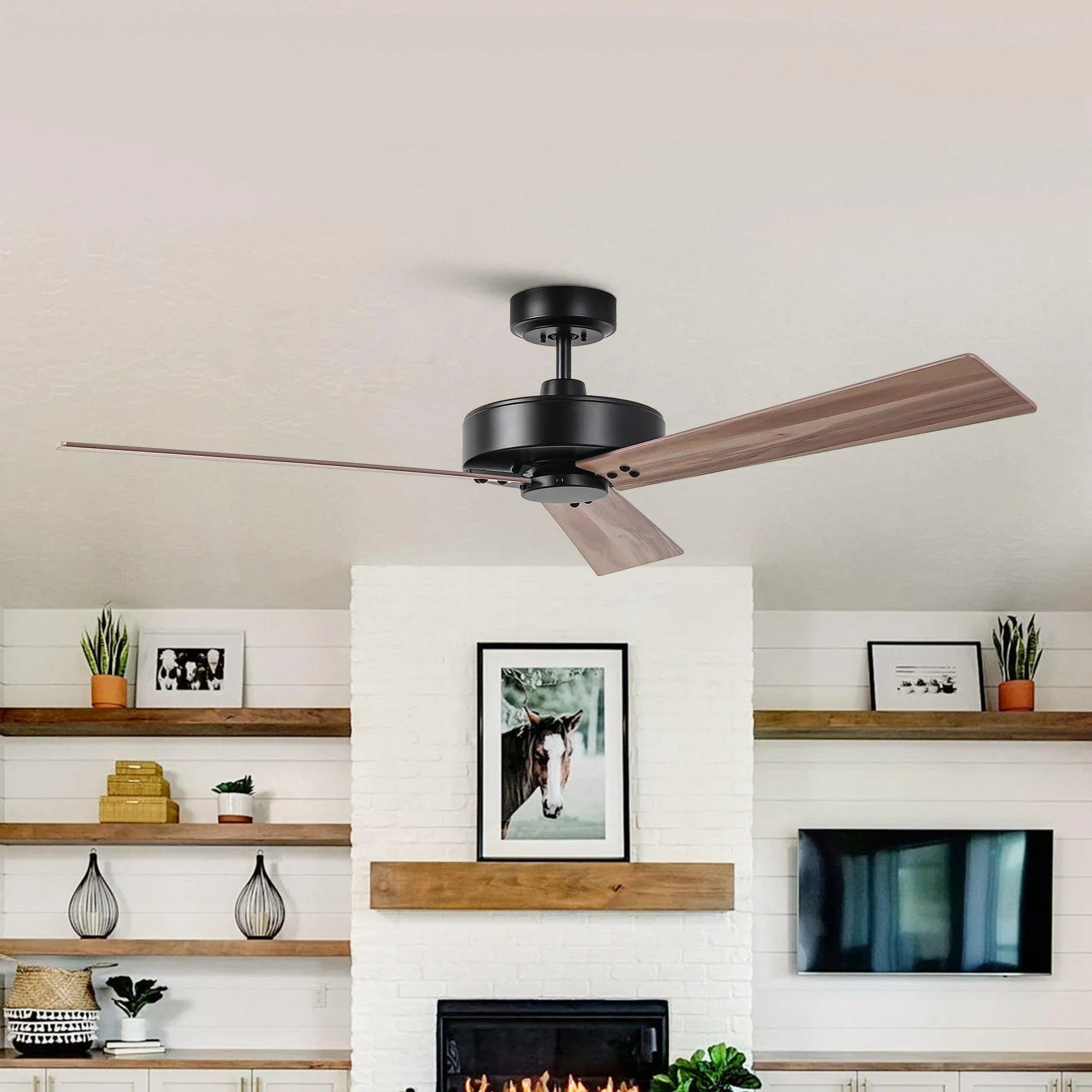 52" Zephra Wall Control 4 Speed Ceiling Fan