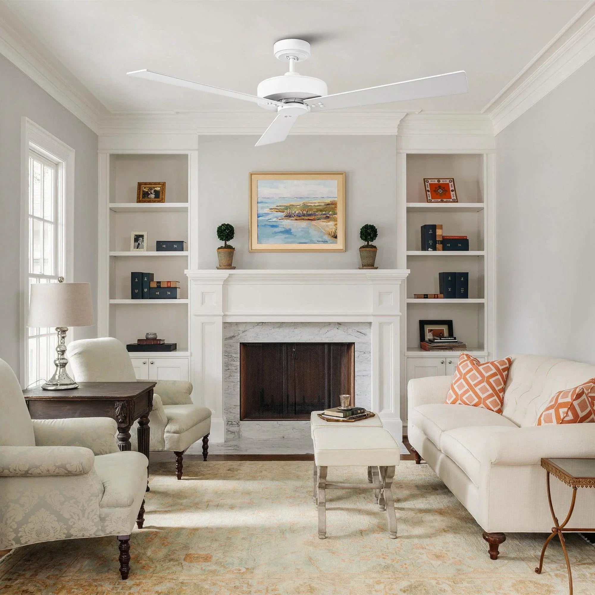 52" Zephra Wall Control 4 Speed Ceiling Fan