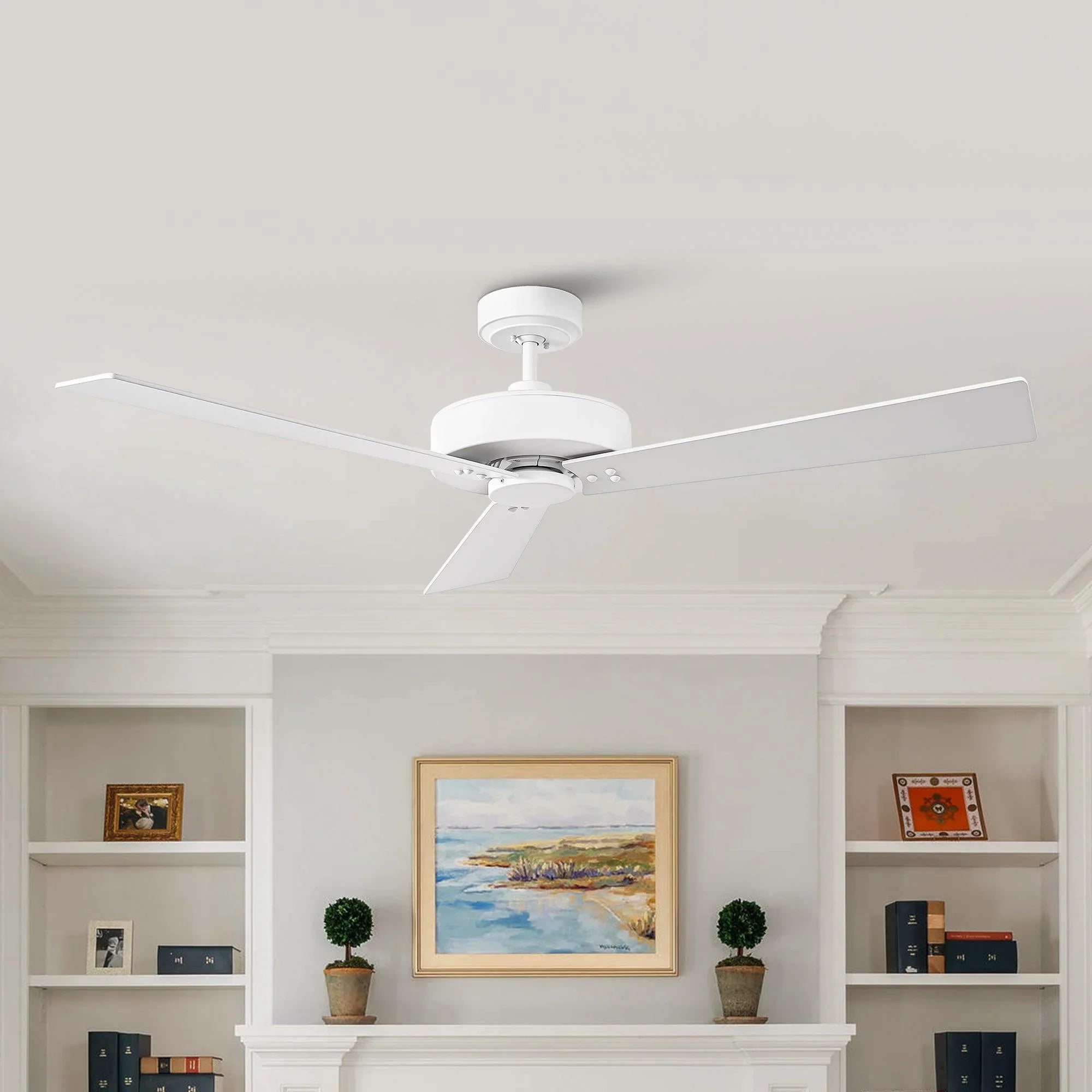 52" Zephra Wall Control 4 Speed Ceiling Fan