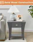 Amity Contemporary Gray End Table