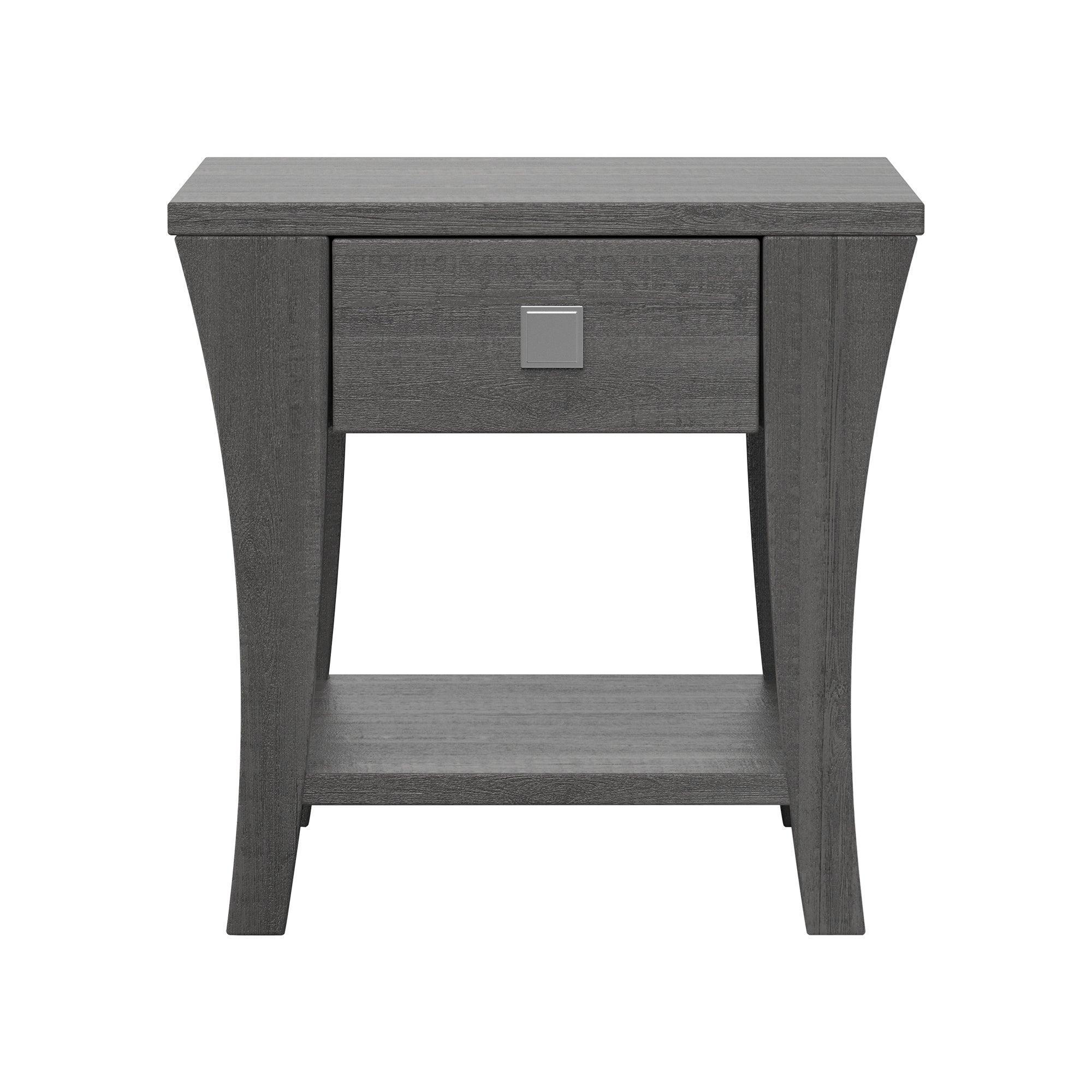 Amity Contemporary Gray End Table