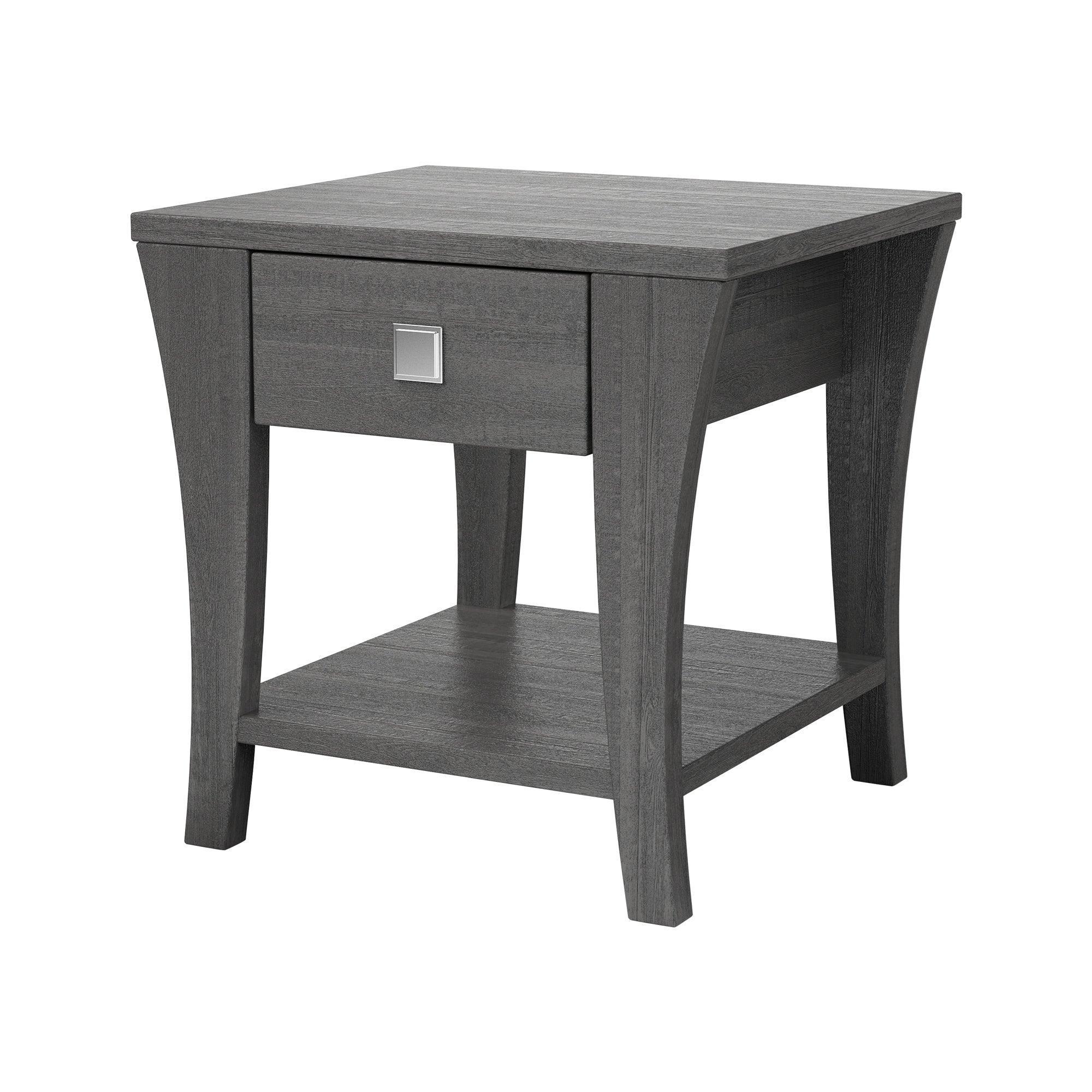 Amity Contemporary Gray End Table