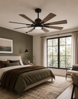 60" Oretha Farmhouse Windmill 8 Blades Downrod Ceiling Fan