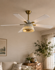 52" Zona Antique Brass Ceiling Fan