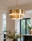 Industrial Farmhouse Golden 5-Light Iron Pendant Light