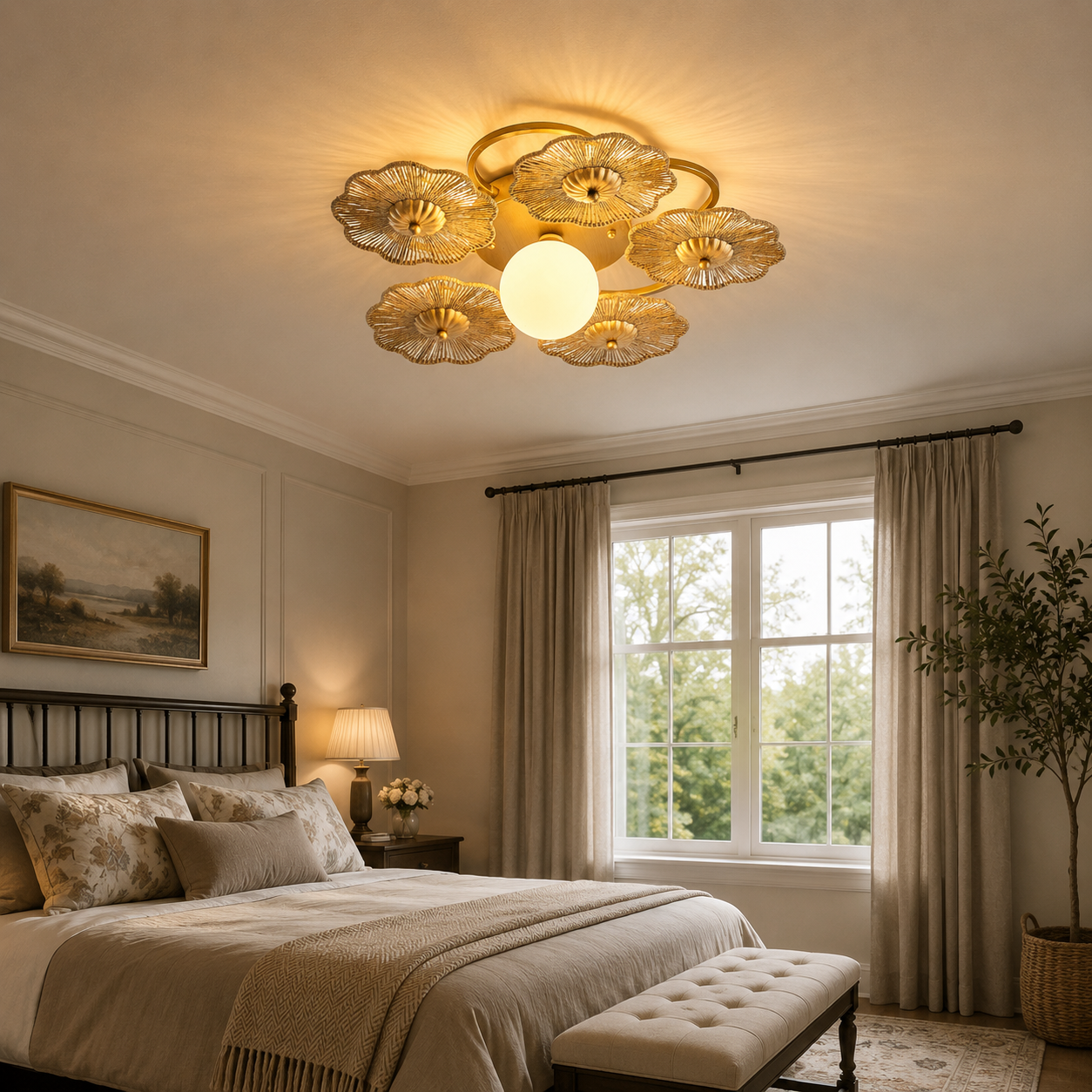 Avery Boho Flush Mount Light with 6 Lights