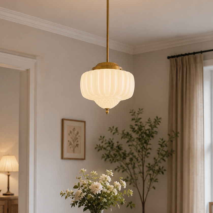 Phyllis Gold Brass 3-Light Island Pendant Light
