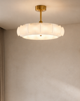 30" Golden Downrod Mount Crystal Luxury Fandelier