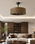 24" Farmhouse DC Motor Reversible Ceiling Fan