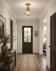 7 Inch Walker 1 Light Semi Flush Ceiling Light for Bedroom and Hallway