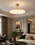 30" Golden Downrod Mount Crystal Luxury Fandelier
