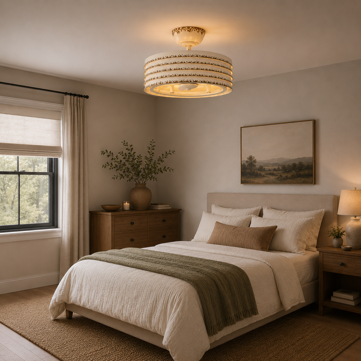24" Kolkata Hamptons Ceiling Fan
