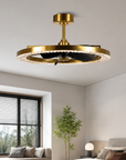 32" Robin Luxury Electroplated Copper LED Fandelier