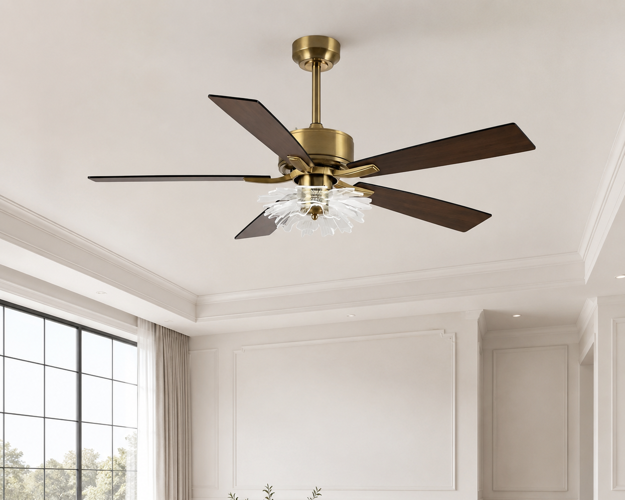 52" Rory Modern Downrod Mount Ceiling Fan