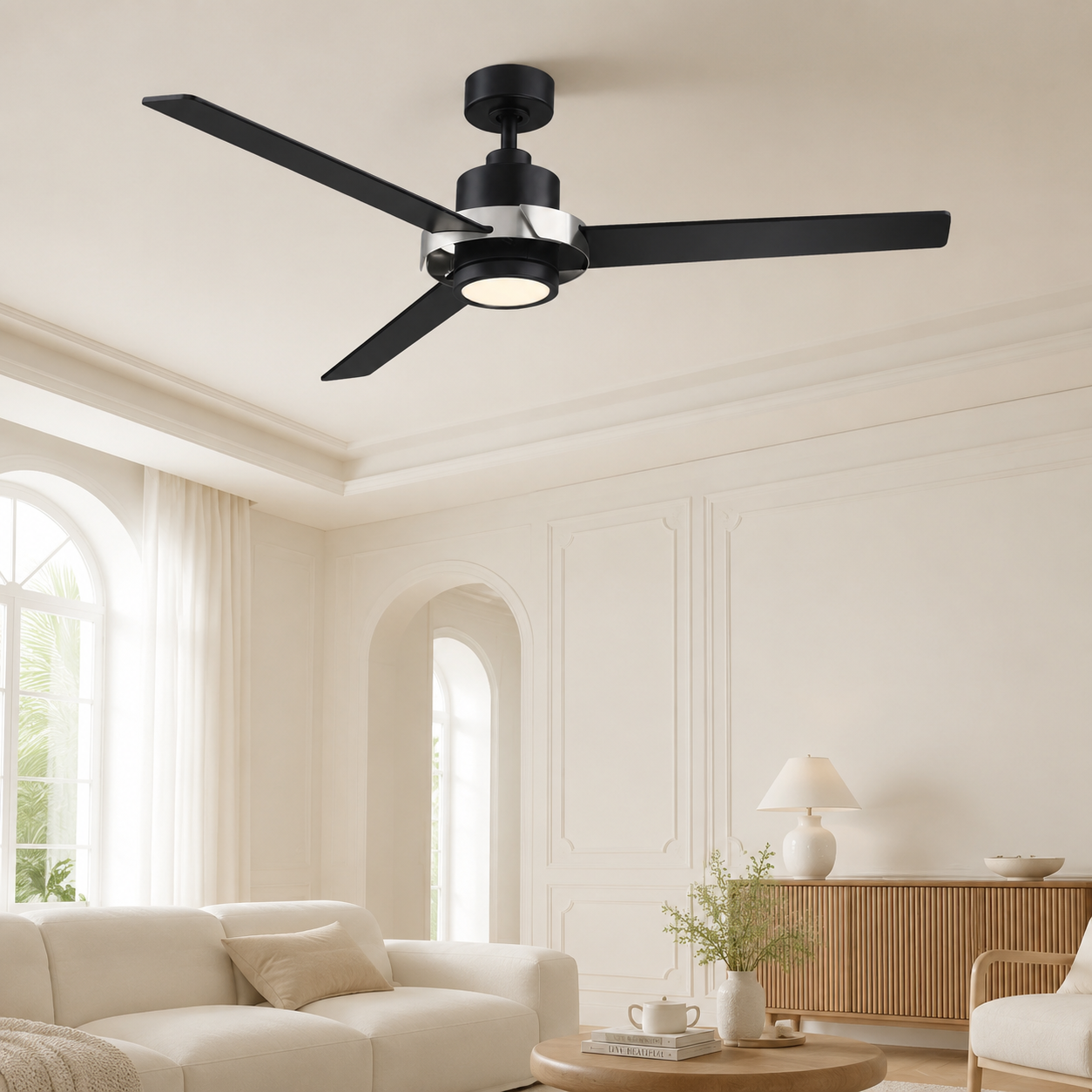 60" Neil Modern Industrial LED Ceiling Fan