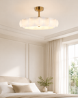 30" Golden Downrod Mount Crystal Luxury Fandelier