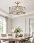 25" Liora Modern Crystal Fandelier