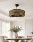 24" Farmhouse DC Motor Reversible Ceiling Fan