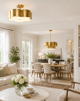 Gold Petal Series Matching Lighting Set for Living Room & Dining Room