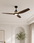 56" Louise Wood Blades LED Ceiling Fan
