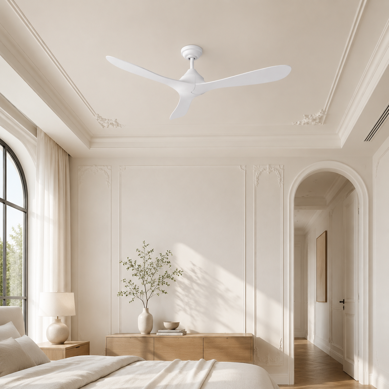 56" Modern DC Motor Reversible Ceiling Fan