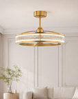 29" Lynn Modern Golden Fandelier