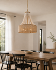 Modern Golden Farmhouse 4-Light Dry Rated Chandelier
