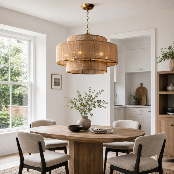 Bohemian 6-Light Drum Pendant Light