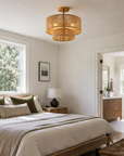 3-Light Wabi Sabi Flush Mount Ceiling Light