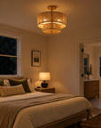 3-Light Wabi Sabi Flush Mount Ceiling Light