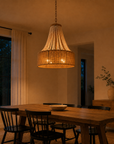 Modern Golden Farmhouse 4-Light Dry Rated Chandelier