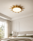 25 " Dana Golden Sunburst Ceiling Light