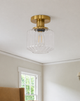 Marico 1 Light Semi Flush Mount Ceiling Light 6 Inch