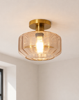 Gerald 1 Light Semi Flush Mount Ceiling Light 9 Inch