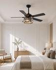 52" Dicken Crystal Ceiling Fan With Lighting